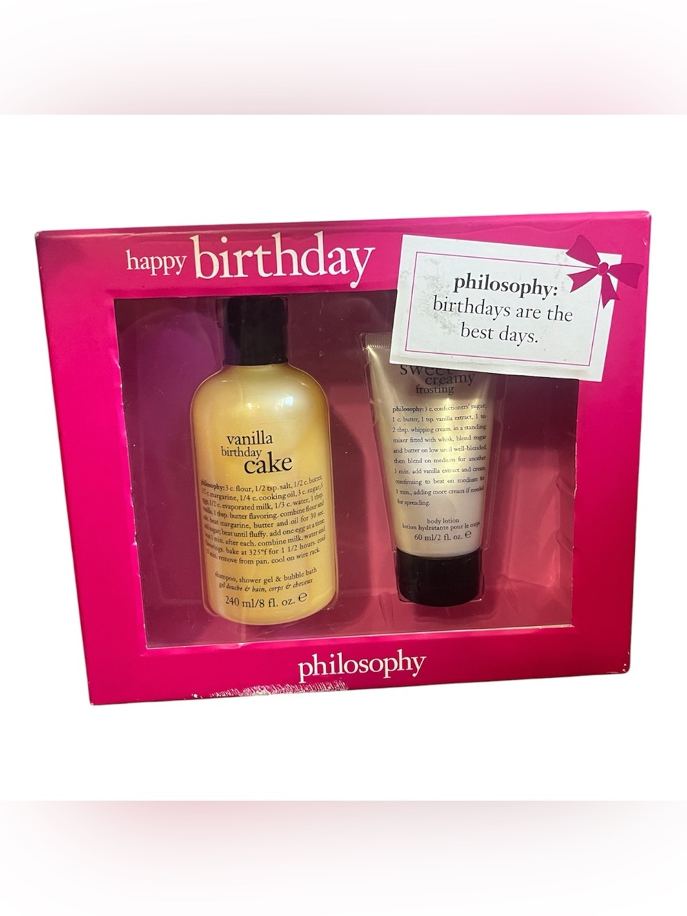 Philosophy Happy Birthday Vanilla Birthday Cake Gift Set – NEW